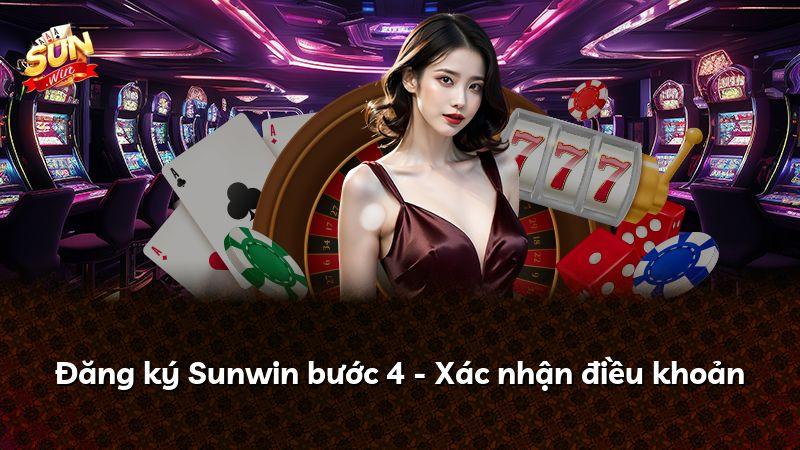Đăng ký Sunwin bước 4 - Xác nhận điều khoản